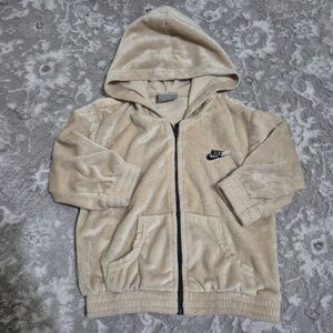 Nike Unisex Tan Soft Zip Hoodie Size 18M